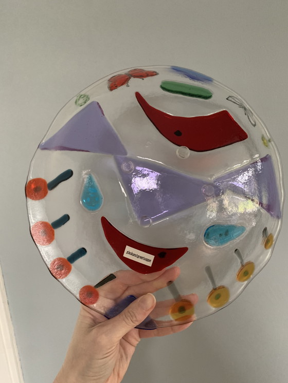 Image 1 of Glass design bowl glass art Greet Soppe Netherlands