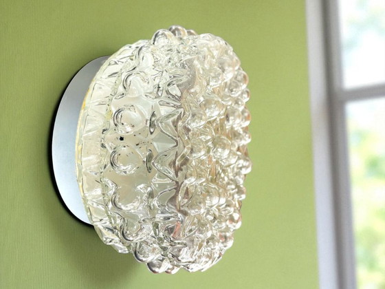 Image 1 of Paire de lampes encastrées en verre pour plafond ou mur