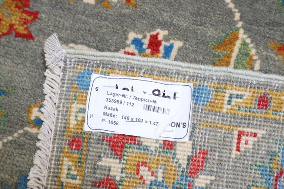 Image 1 of Tappeto Kazak Diyar originale annodato a mano 146 x 101 cm in ottime condizioni