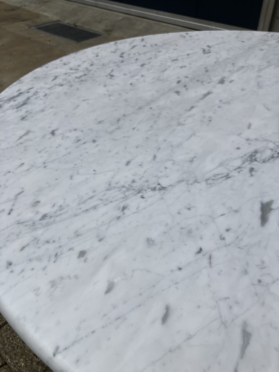 Image 1 of Angelo Mangiarotti M1 dining table Carrara marble 130cm As New!!