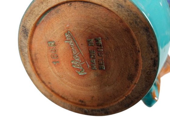 Image 1 of Maître Céramiste ALEXANDRE de Wemmel (1925 - 1962) - Art Deco vase - Made in Belgium - 1950's