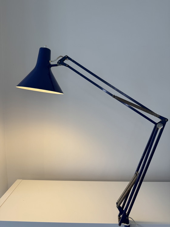Image 1 of Vintage LUXO Architect Lamp – Blue – Industrial Design