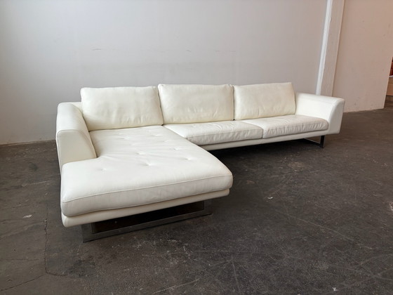 Come nuovo! Divano di design Roche Bobois Paris in pelle bianca – Divani angolari, Modern (photo 5 of 11)