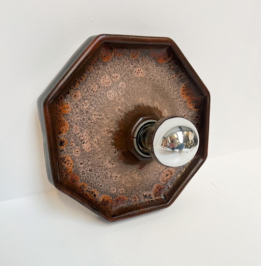 Ceramic Wall Lamp by Hustadt Leuchten, 1970's