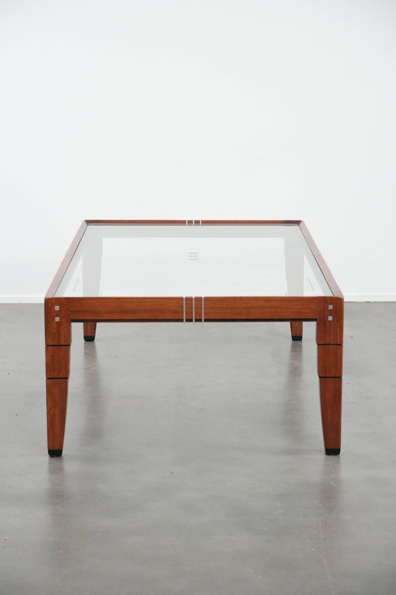 Image 1 of Mesa de centro de diseño Art Déco de Schuitema de la serie Decoforma con tablero de cristal