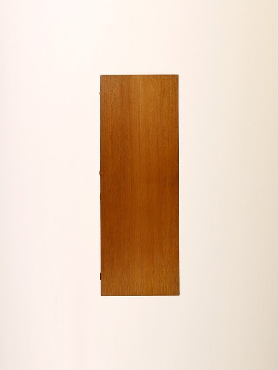 Image 1 of Vintage Scandinavisch teakhouten dressoir met zwarte poten, jaren 50/60