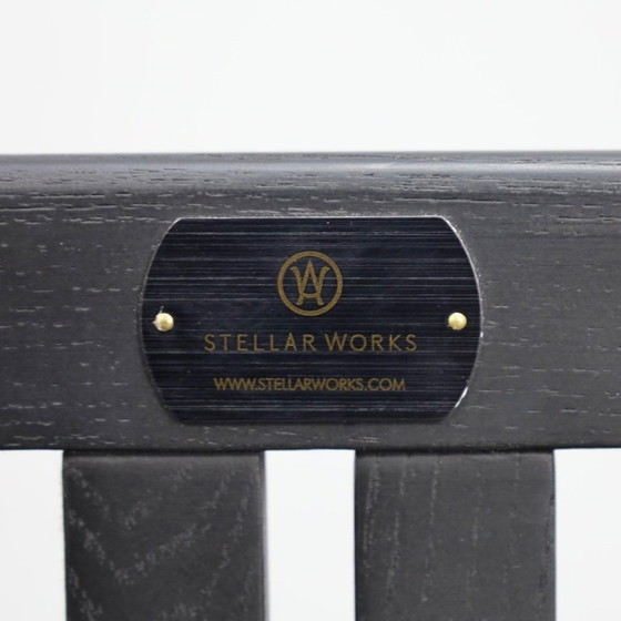 Image 1 of Panca moderna in legno a doghe di Stellar Works, anni 2000