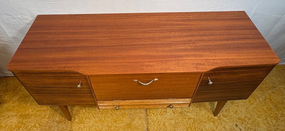 Image 1 of Mid-Century Retro Vintage Teak Sideboard by Stonehill Early 1960s  With Bar Compartment • British Design Classic • Collector’s P