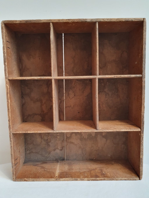 Antique Wooden Locker / Handcrafted Display Stand – wandrek (photo 2 of 6)
