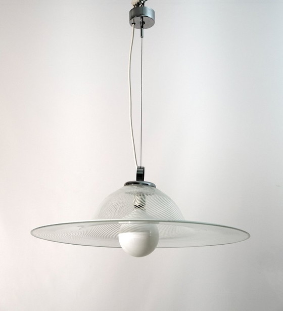 Image 1 of Lampada a sospensione in vetro di Murano a spirale, anni '70, metà del secolo scorso