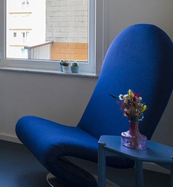 Verner Panton sedia con schienale alto – Fritz Hansen, Poltrone relax, Alluminio, polished steel (photo 5 of 7)