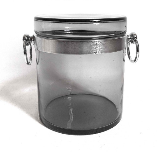 Secchiello per il ghiaccio, anni '70, diametro 22 cm – tafelaccessoires, Glass, Metal (photo 2 of 12)