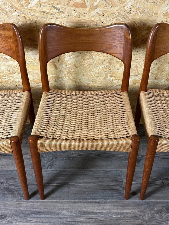 Image 1 of 6x Sedie da pranzo in teak anni '60/'70 di Niels O. Möller per J.L. Møllers anni '60