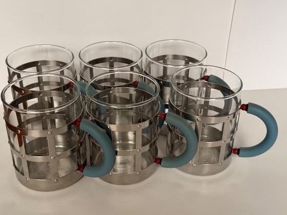 Image 1 of Alessi Michael Graves coffee cups x6