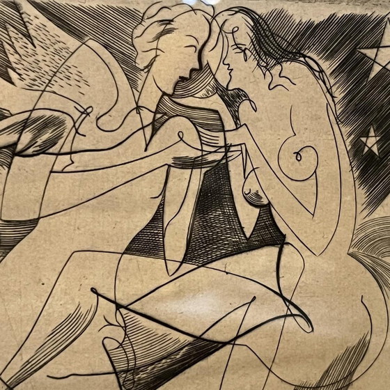 René Mels (Meulemans), Compositions, Gravures, 1945, Lot de 3 – Tirages d'art, Paper (photo 6 of 13)