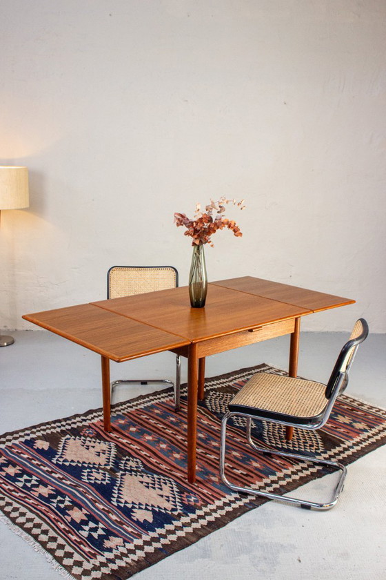 Image 1 of Vintage teak dining table AM ​​Mobler Danish square mid-century