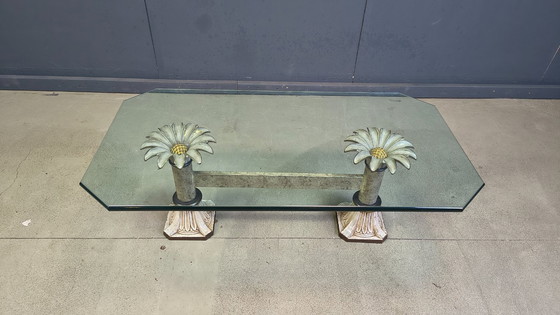 Image 1 of Vintage cast iron flower coffee table, 1960s