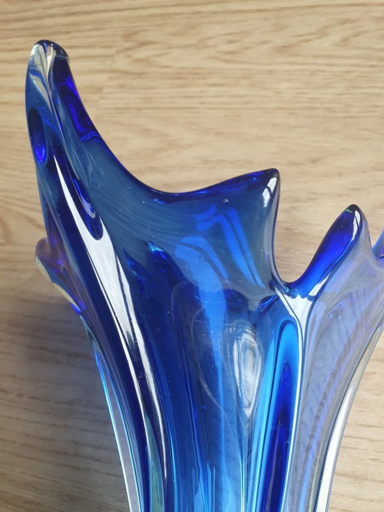 Image 1 of Murano vase blue