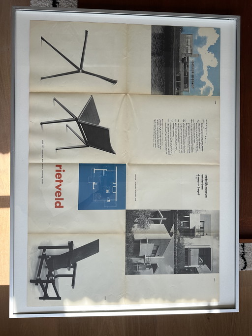 Affiche Rietveld / Exposition au Stedelijk Museum 1959 Cat. 205