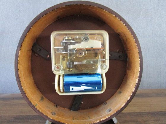 Image 1 of Sixties Junghans ATO-MAT Teak Desk Clock