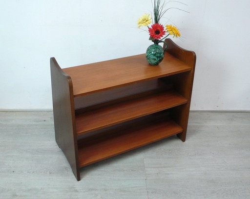 1950s double-sided bookshelf, floor shelf, WK Möbel, Mid Century