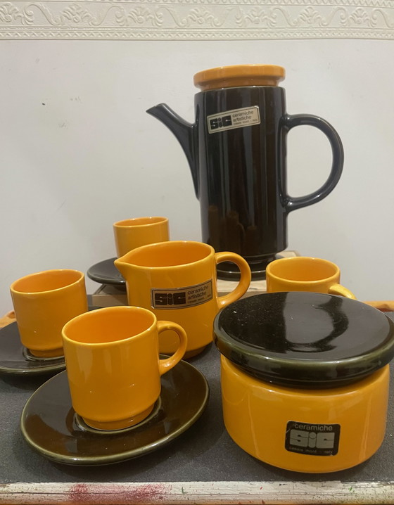 Image 1 of Set da caffè in ceramica di SIC ceramiche artistiche 