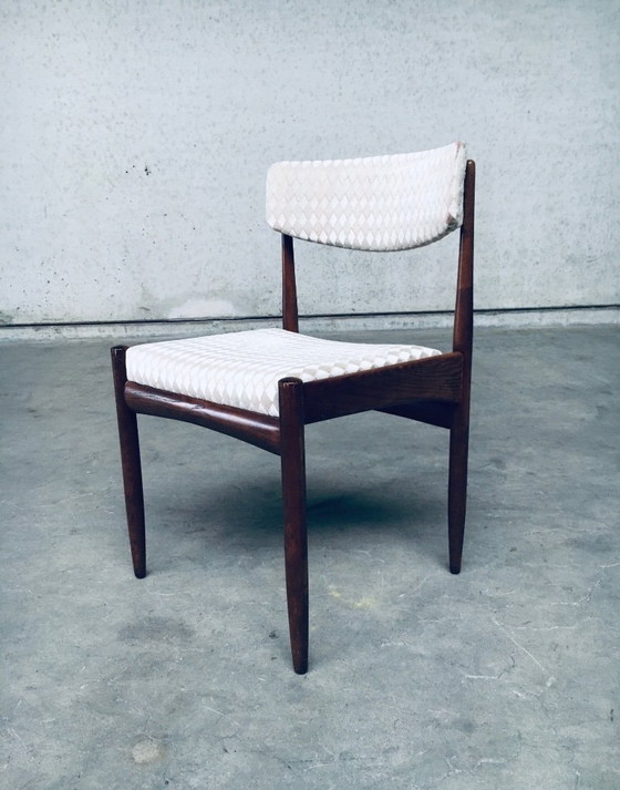 Image 1 of Esszimmerstuhl-Set aus Teakholz im skandinavischen Mid-Century-Modern-Design, 1960er