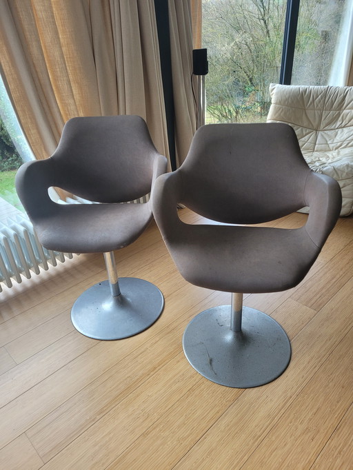 2 Vintage Space Age fauteuils