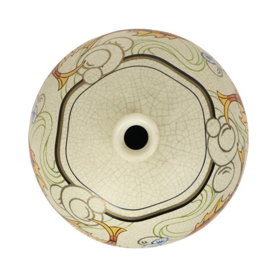 Image 1 of Rare Art Deco Vase Fish Orchids