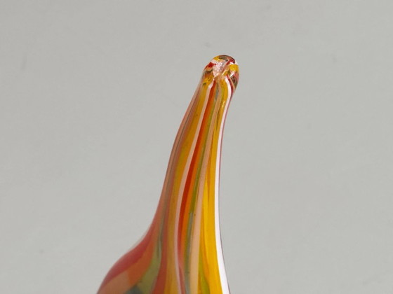 Image 1 of Mdina Glass Sculptural Studio Glass Vase / Bowl, Malta 1970s
