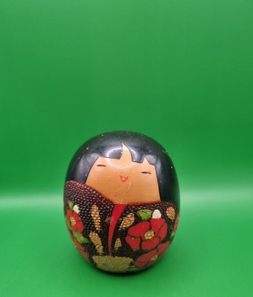 Kokeshi Vintage "Tsubaki No Sato" De Sekiguchi Toa – decoratieve objecten, Wood