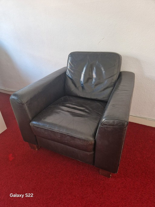 2 poltrone in pelle TARA