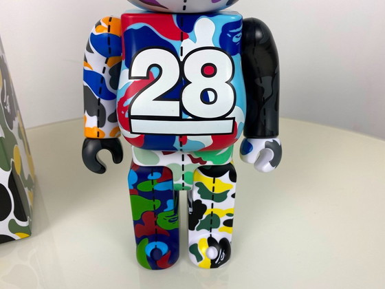 Image 1 of Bearbrick bape A bathing APE 28. Jubiläum 01 Camo #1 400% Medicom