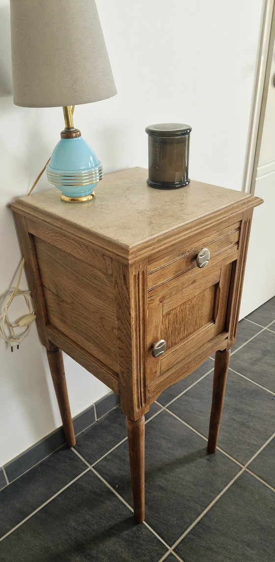 Image 1 of Louis XVI-stijl meubilair - massief eiken - jaren 1940