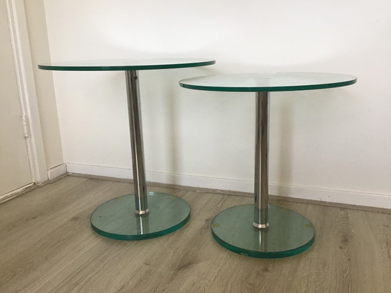 Set de Mesas Auxiliares Diseño Metaform – Glass, Chrome (photo 2 of 7)