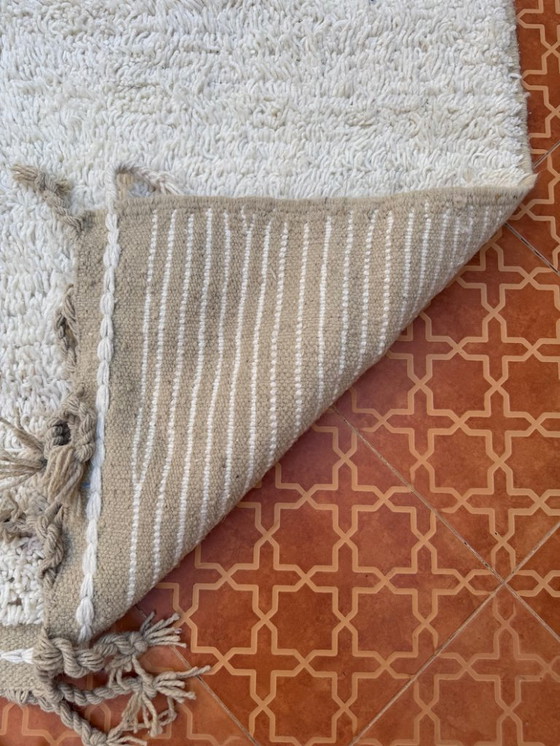 Image 1 of Tapis bérbere simple en laine naturelle 200cmx300cm 