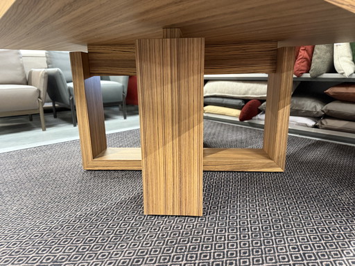 Cecchini Dining Room Table Zebrano Wood 160x160