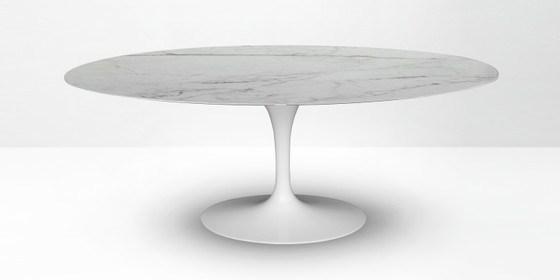 Knoll Tulip ovalado original (198x121) Calacatta Gold (Oro) ¡¡NUEVO ESTADO!! Eero Saarinen – Mesas de comedor (photo 3 of 15)