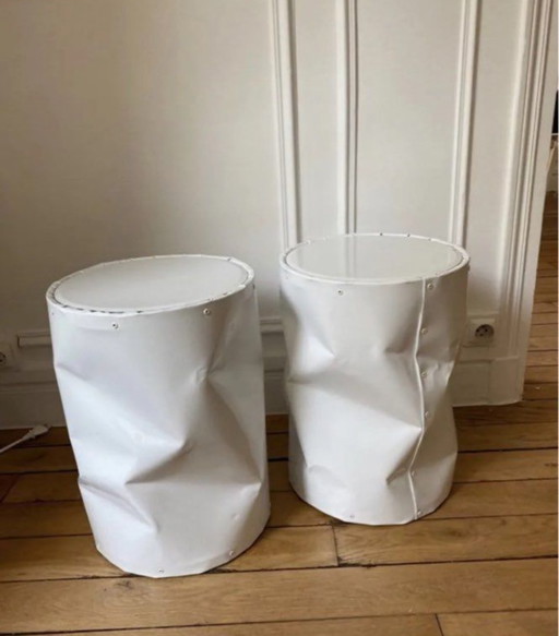 Bijzettafel / designkrukjes 1980 postmodern