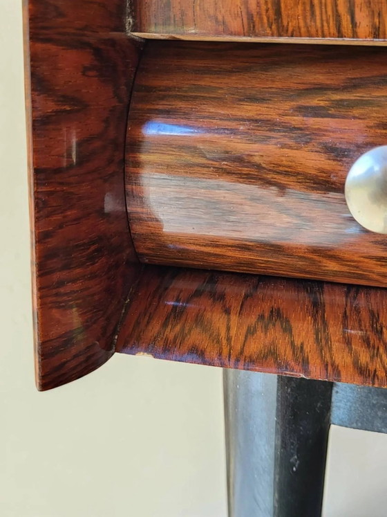 Comodino in palissandro anni '60 – Comodini, Wood, Brass, Art Deco (photo 7 of 14)