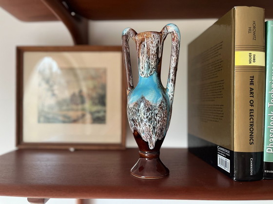 Image 1 of Fat Lava Amphora Type Vase