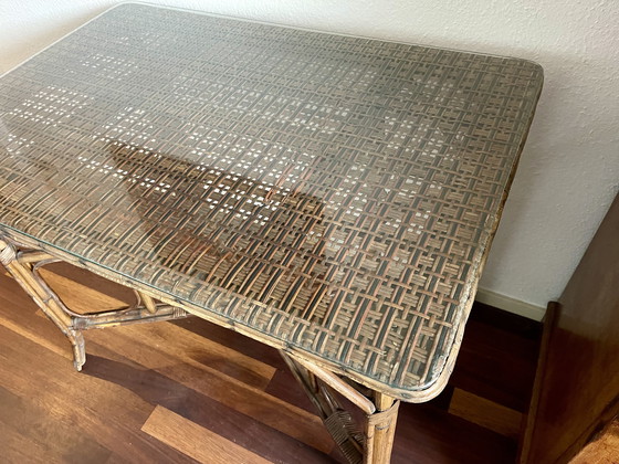 Image 1 of Aniek rattan table