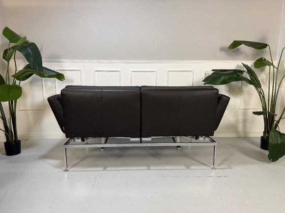 Image 1 of Brühl Roro Soft Leder Braun Ausstellungsstück Schlafsofa