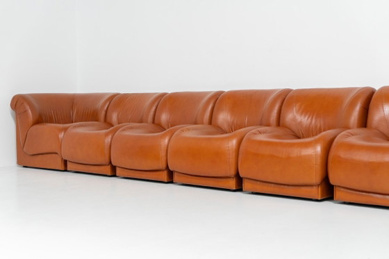 Modular Sofa by Doimo Salotti (Italy, 1970s). – Leather, Vintage (photo 14 of 24)
