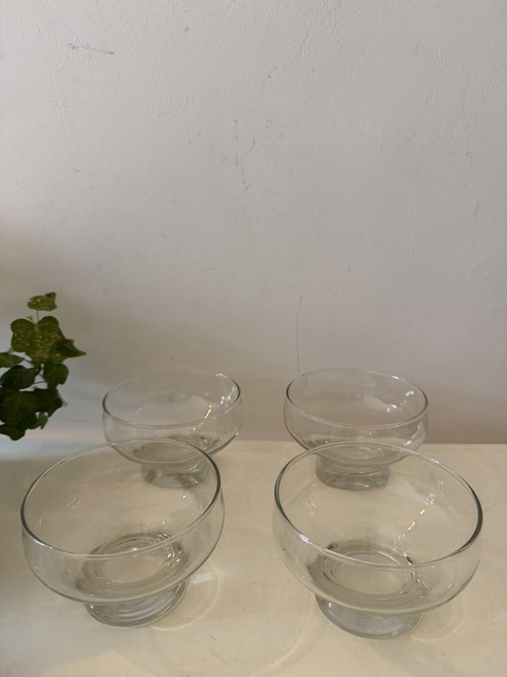 Image 1 of Set di 4 bicchieri da coppa in cristallo