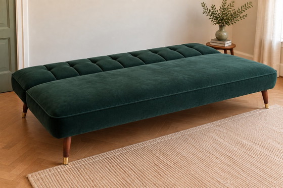 MADE Margot Divano letto Click-Clack – Velluto Verde Scuro – Divani letto, Velvet, Wood, Retro (photo 3 of 5)