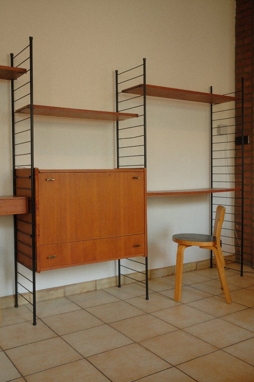 Freestanding Wall Shelving Unit Wall Rack