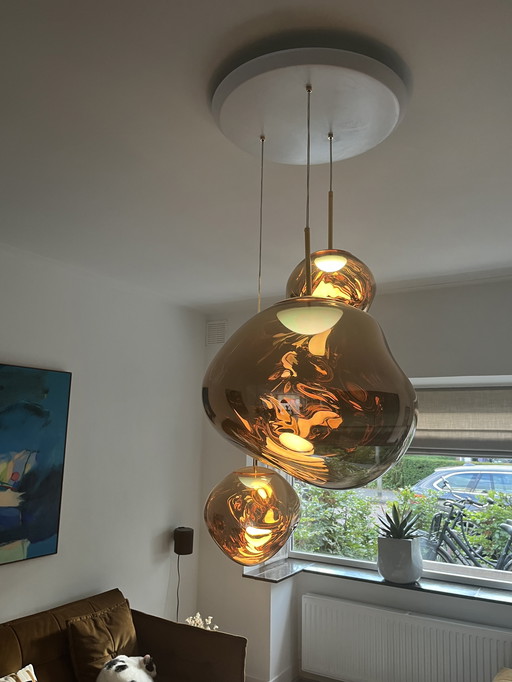 Tom Dixon Melt Gold pendant lights