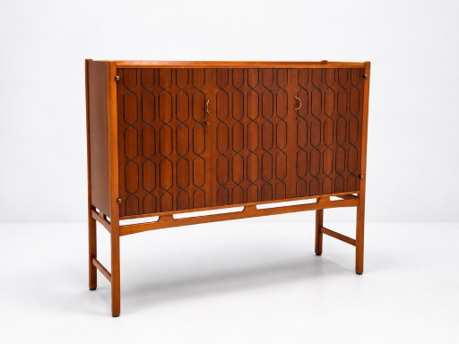David Rosen, Gabinete sueco de mediados de siglo, Nápoles, 1953 – kasten, Wood, Brass (photo 2 of 14)