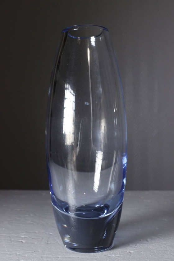 Image 1 of Per Lutken für Holmegaard – Hellblaue Vase der Hellas-Serie, Dänemark, 1962